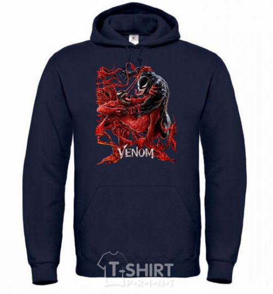 Men`s hoodie Venom carnage navy-blue фото