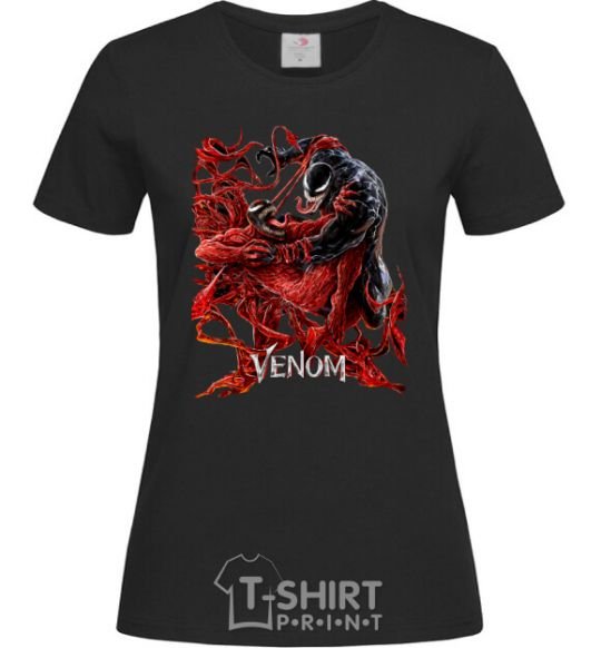 Women's T-shirt Venom carnage black фото