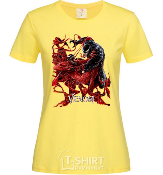 Women's T-shirt Venom carnage cornsilk фото