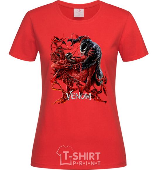 Women's T-shirt Venom carnage red фото