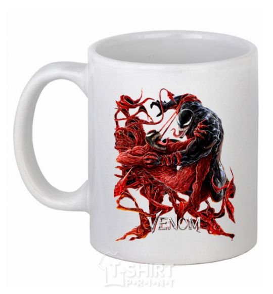 Ceramic mug Venom carnage White фото