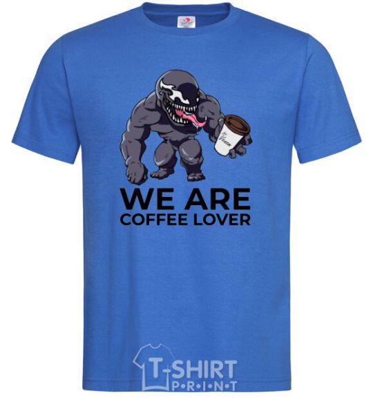 Men's T-Shirt Веном we are coffee lover royal-blue фото