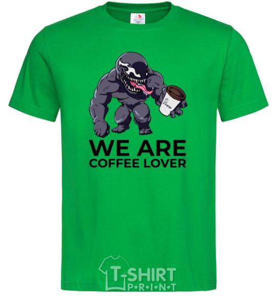 Men's T-Shirt Веном we are coffee lover kelly-green фото