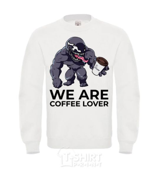 Свитшот Веном we are coffee lover Белый фото