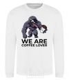 Sweatshirt Веном we are coffee lover White фото