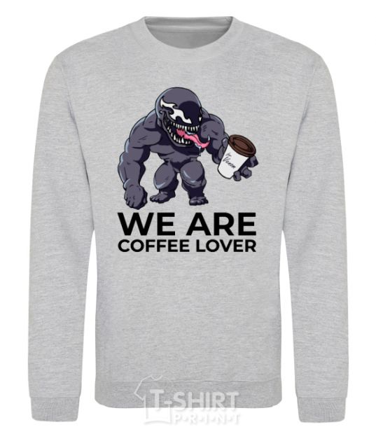 Sweatshirt Веном we are coffee lover sport-grey фото