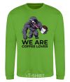Sweatshirt Веном we are coffee lover orchid-green фото