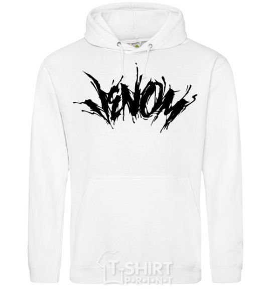 Men`s hoodie Venom Marvel comic book Venom White фото