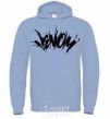 Men`s hoodie Venom Marvel comic book Venom sky-blue фото