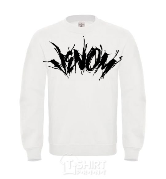 Sweatshirt Venom Marvel comic book Venom White фото