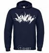 Men`s hoodie Venom Marvel comic book Venom navy-blue фото