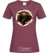 Women's T-shirt Dr. Strange burgundy фото