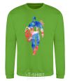 Sweatshirt Captain America paint blots orchid-green фото