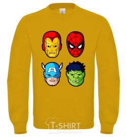 Sweatshirt Marvel heroes yellow фото