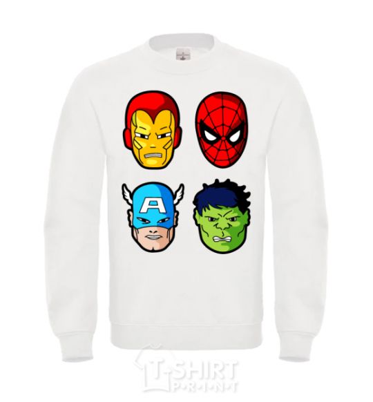 Sweatshirt Marvel heroes White фото