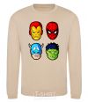 Sweatshirt Marvel heroes sand фото