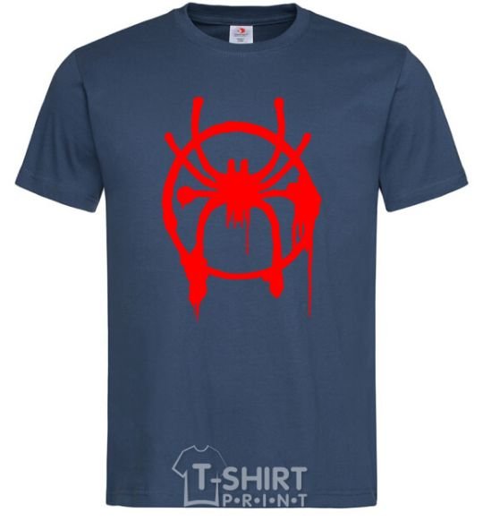 Men's T-Shirt Spider Miles Morales navy-blue фото