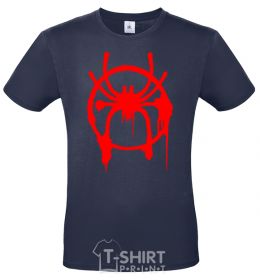 Men's T-Shirt Spider Miles Morales navy-blue фото