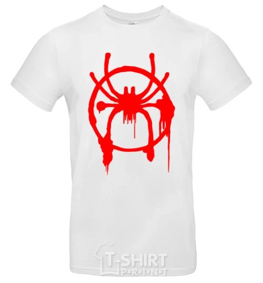 Men's T-Shirt Spider Miles Morales White фото