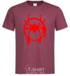 Men's T-Shirt Spider Miles Morales burgundy фото