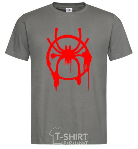 Men's T-Shirt Spider Miles Morales dark-grey фото