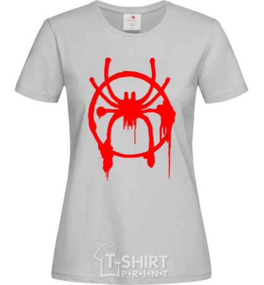 Women's T-shirt Spider Miles Morales grey фото