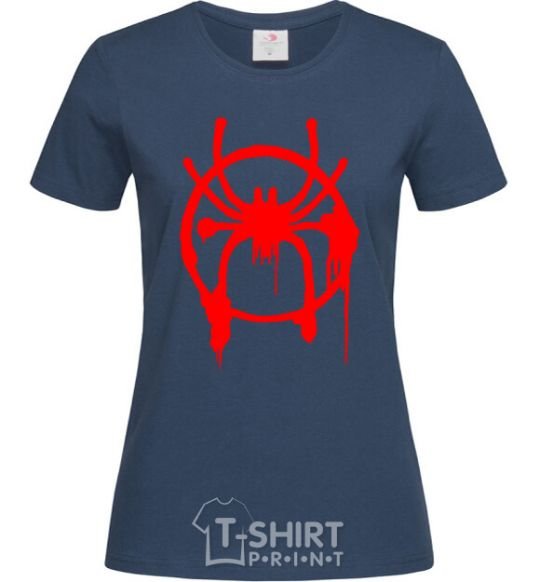 Women's T-shirt Spider Miles Morales navy-blue фото
