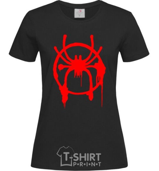 Women's T-shirt Spider Miles Morales black фото