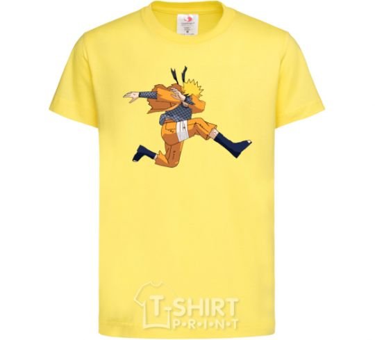 Kids T-shirt Naruto dabbing dab cornsilk фото