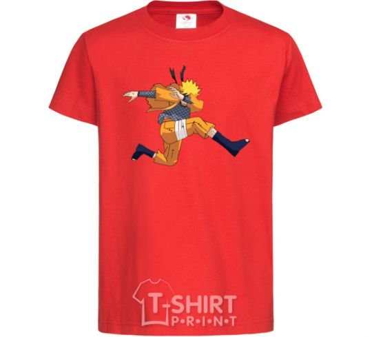 Kids T-shirt Naruto dabbing dab red фото