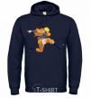 Men`s hoodie Naruto dabbing dab navy-blue фото