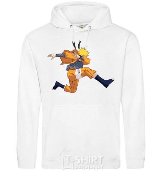 Men`s hoodie Naruto dabbing dab White фото