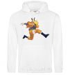 Men`s hoodie Naruto dabbing dab White фото