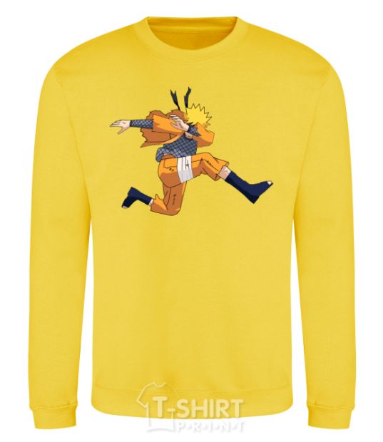 Sweatshirt Naruto dabbing dab yellow фото