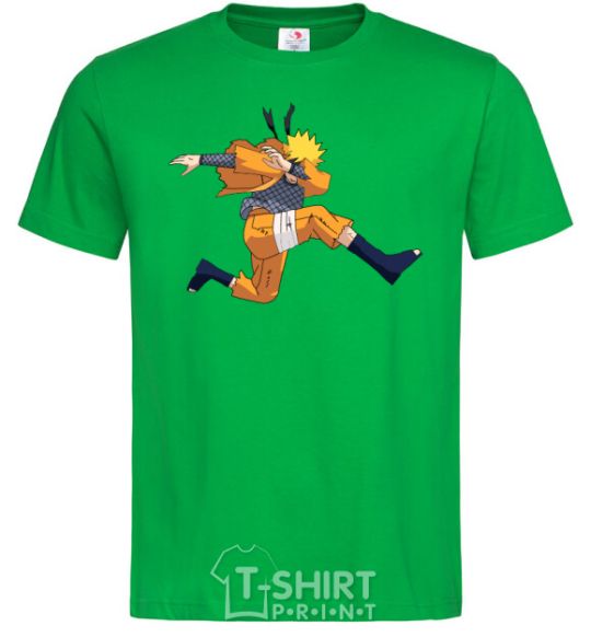 Мужская футболка Naruto dabbing дэб Зеленый фото