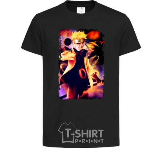 Kids T-shirt Naruto Kakasi anime black фото