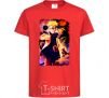 Kids T-shirt Naruto Kakasi anime red фото