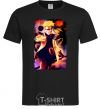 Men's T-Shirt Naruto Kakasi anime black фото