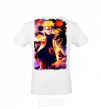 Men's T-Shirt Naruto Kakasi anime White фото