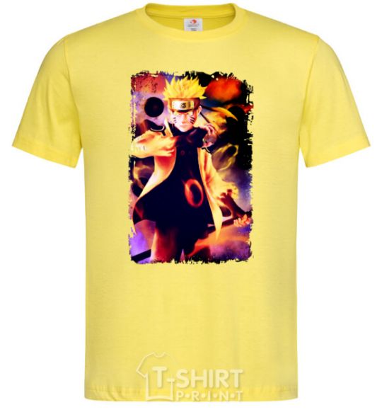 Мужская футболка Naruto Kakasi аниме Лимонный фото