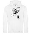 Men`s hoodie Naruto Razengag anime manga White фото