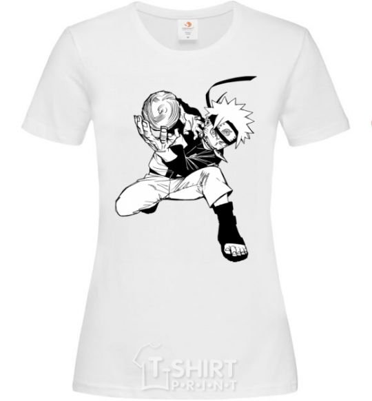 Women's T-shirt Naruto Razengag anime manga White фото