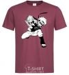 Men's T-Shirt Naruto Razengag anime manga burgundy фото