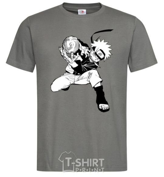 Men's T-Shirt Naruto Razengag anime manga dark-grey фото