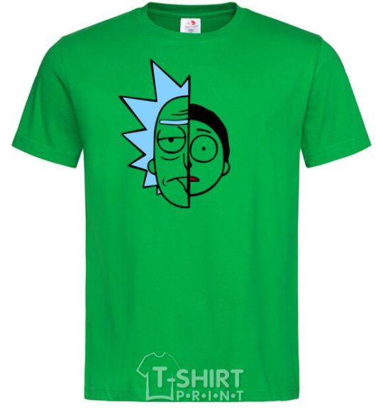 Мужская футболка Rick and Morty Зеленый фото