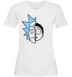 Women's T-shirt Rick and Morty White фото