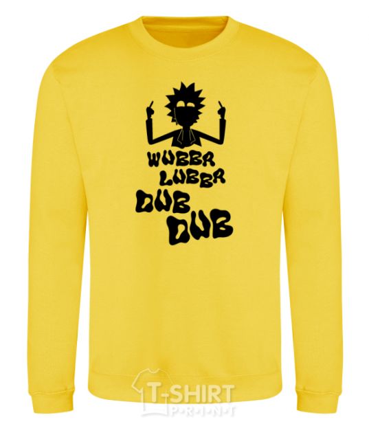 Свитшот Rick WUBBA LUBBA DUB DUB Солнечно желтый фото