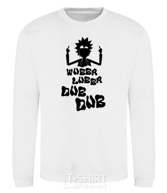 Свитшот Rick WUBBA LUBBA DUB DUB Белый фото