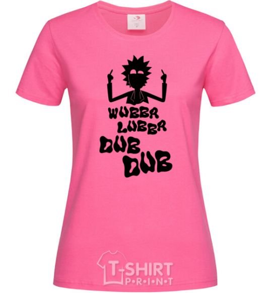 Women's T-shirt Rick WUBBA LUBBA DUB DUB heliconia фото