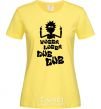 Women's T-shirt Rick WUBBA LUBBA DUB DUB cornsilk фото